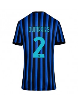 Inter Milan Denzel Dumfries #2 Zenski Domaci Dres 2025-26 Kratak Rukavima Inter Milan Denzel Dumfries #2 Zenski Domaci Dres 2025-26 Kratak Rukavima